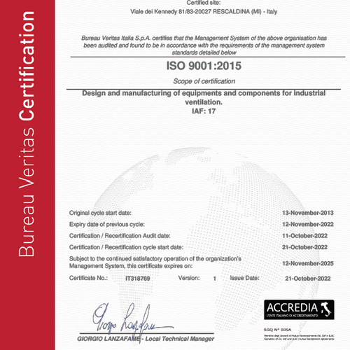 ISO9001:2015 CERTIFICATION