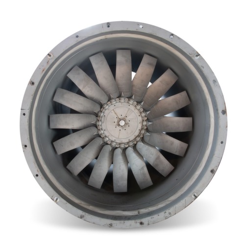 Large diameter extruded aluminum fan