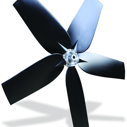 A high-efficiency axial fans for ventilation applications