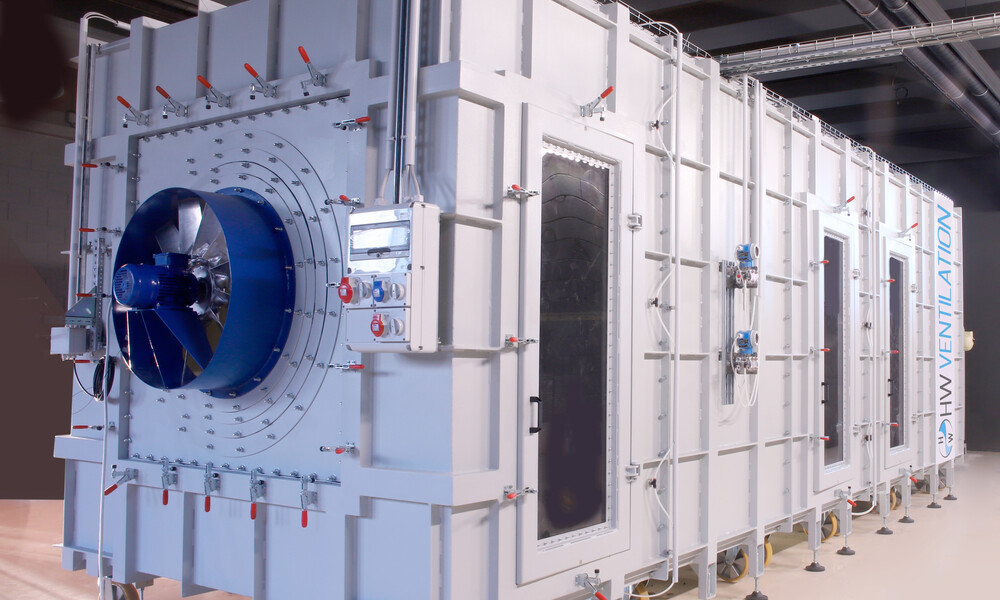GALLERIE DEL VENTO AMCA 210-16 ISO 5801 PER TESTARE PRODOTTI CHE MOVIMENTANO ARIA